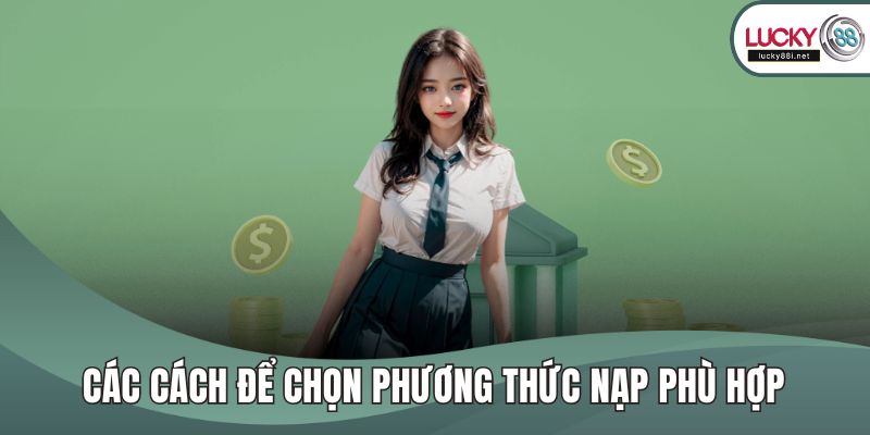 Nạp Tiền LUCKY88 Các cách để chọn phương thức nạp phù hợp