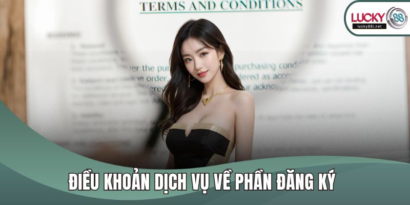 Điều Khoản Dịch Vụ Điều khoản dịch vụ về phần đăng ký