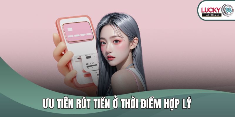 Rút Tiền LUCKY88 Ưu tiên rút tiền ở thời điểm hợp lý